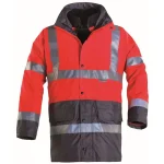 4U1 SIGNALIZIRAJUĆA HI-VIZ PARKA HI-WAY CRVENO/CRNA